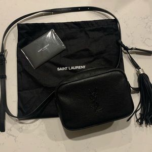 YSL LOU BLACK BELT BAG